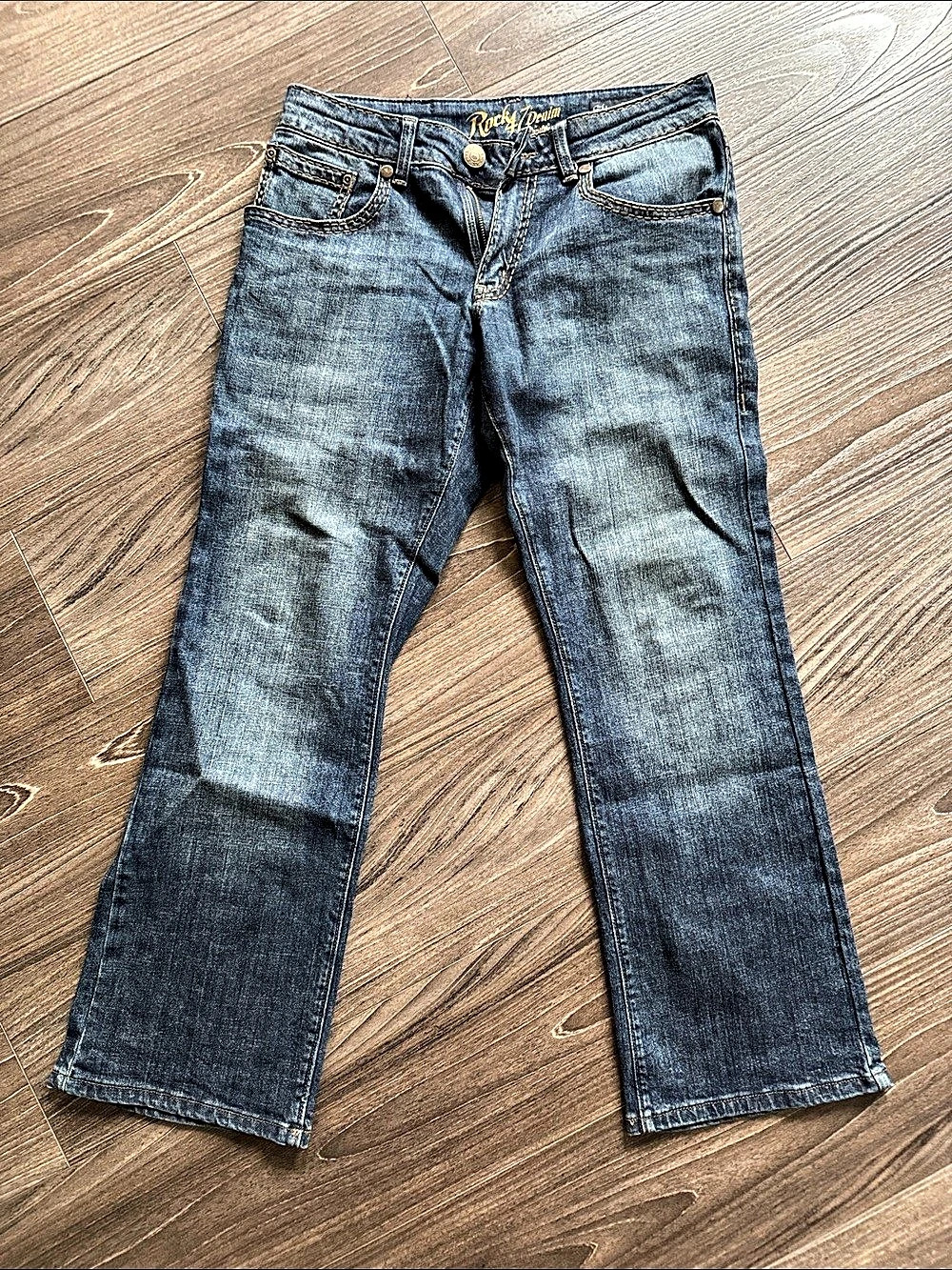 Rocky Slim Boot Jeans in Blue